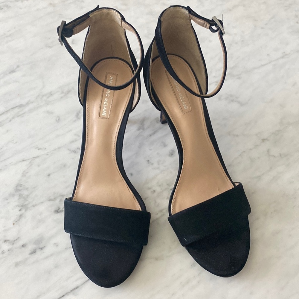 Antonio Melani Suede Black Heels